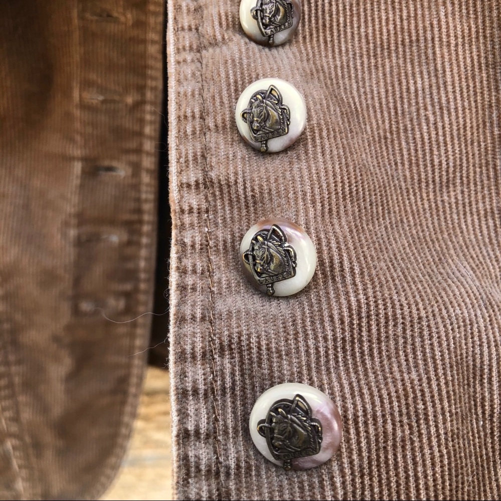 Lauren Ralph Lauren Brown Corduroy Blazer Tailored Fit - Picture 8 of 9